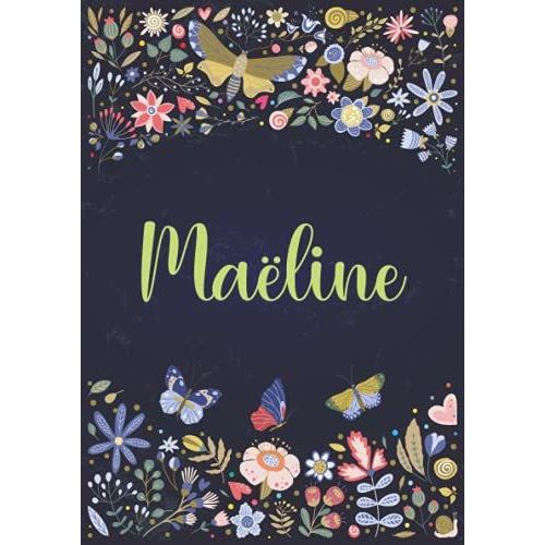 Maline: Carnet De Notes A5 | Prnom Personnalis Maline | Cadeau D'anniversaire Pour Fille, Femme, Maman, Copine, Sur ... | Design: Jardin | 120 Pages Ligne, Petit Format A5 (14.8 X 21 Cm)   de Publishing, Caterina Betty Fr  Format Broch 