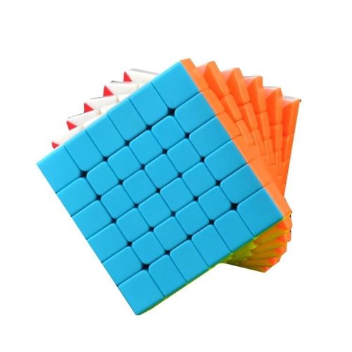 Magic Cube-Qiyi Six-Level Intelligence Puzzle lisse,Design color Color