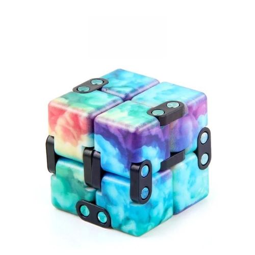 Magic Cube Set-3 PCS Color Impression UV Pliant Jouet de Dcompression-NO.168-8-36 Motif de fleur de couleur