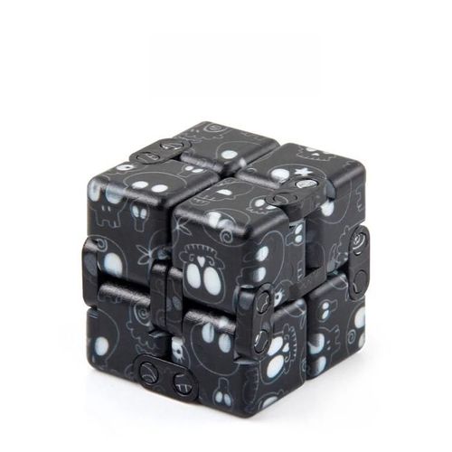 Magic Cube Set-Impression UV colore,Format de poche,Jouet de dcompression-No.168-8-33 Crne blanc