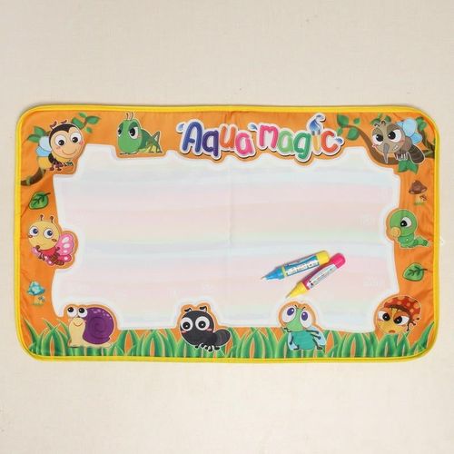 Magic Doodle Mat Colore Eau Peinture Tissu Reutilisable Portable Developpement Jouet Enfants Cadeau,Orange