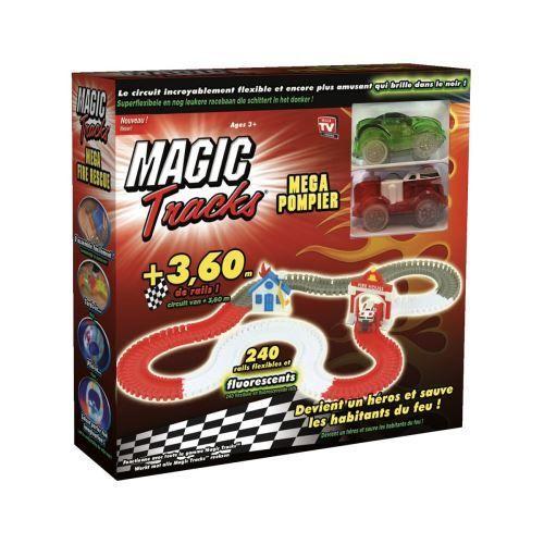 Magic Tracks Pompier - Le Circuit Lumineux De 3 60 M Tres Modulable Et Brillant Dans Le Noir