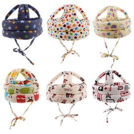 Casque De Securite Bebe Domestique En Coton Douce Reglable Antichoc Magideal Hibou Rakuten