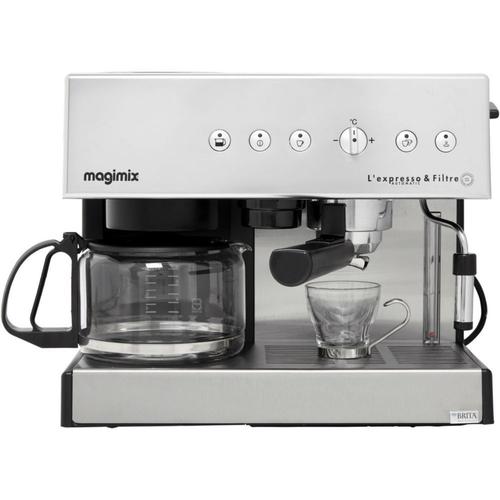 Magimix L'Expresso & Filtre Automatic - Machine  caf avec machine  filtre et buse vapeur Cappuccino