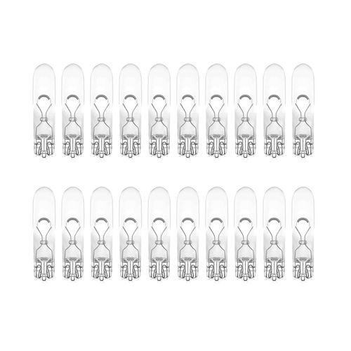 Magnet - Lot 20 Ampoules Halogne Wedge Tmoin - 12v 1.2w T5 W2x4.6d - Pour Tableau De Bord, Compatible Auto Et Moto