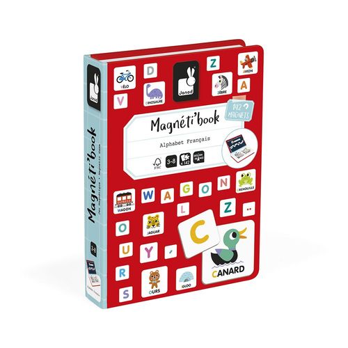 Jeux Magnti'book Alphabet Franais, 142 Magnets