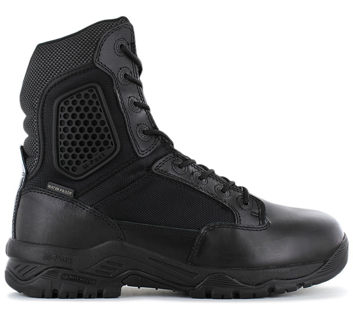 Magnum Strike Force 8.0 Sz Wp - Side-Zip , Waterproof - Hommes Tactical Boots Einsatz Bottes Noir M801395-021 - 47