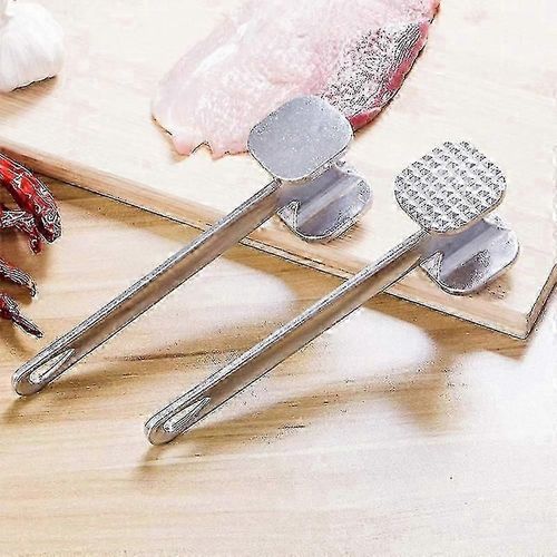 Maillet  viande en alliage daluminium Mtal Attendrisseur de viande Marteau Maillet  viande double face pour steak boeuf poisson poulet porc 19,5 cm FG05