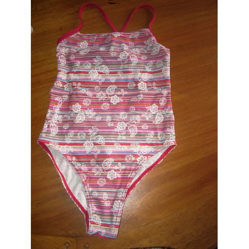 Maillot De Bain 1 Pice Dcathlon Multicolore Taille 8 Ans
