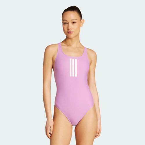 Maillot De Bain 3 Bandes Dos En V Adidas - Preloved Purple / White - 36