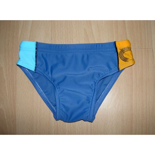 Maillot De Bain Bleu Marine Et Clair Jaune Avec Motif Windsurf Arena Taille 3 Ans