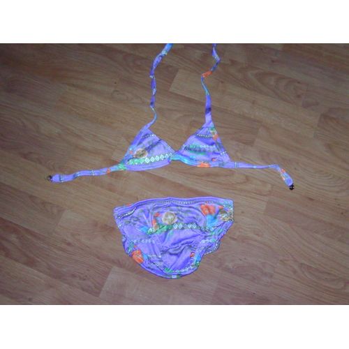 Maillot De Bain Darina 2 Pices 8 Ans Fond Mauve Et Multicolore
