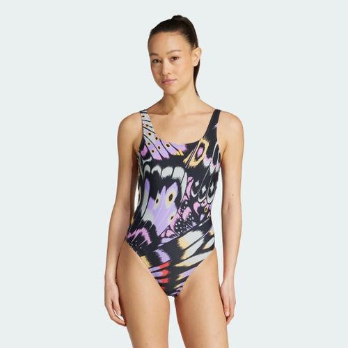 Maillot De Bain Dos En U Graphique Adidas X Farm Adidas - Violet Fusion / Corn Gold - 34
