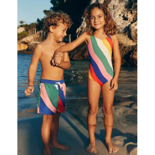 Maillot De Bain Imprim Crois Dans Le Dos-Tourbillon Arc-En-Ciel Multi