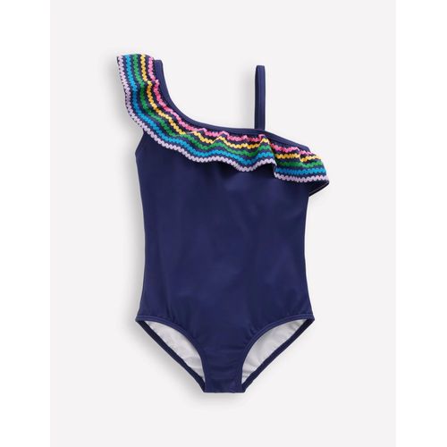 Maillot De Bain Lila Asymtrique-Zigzag Bleu Marine Universitaire