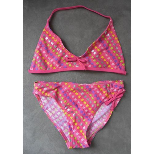 Maillot De Bain Rose  toiles Multicolore. Polyester. Taille 12 Ans