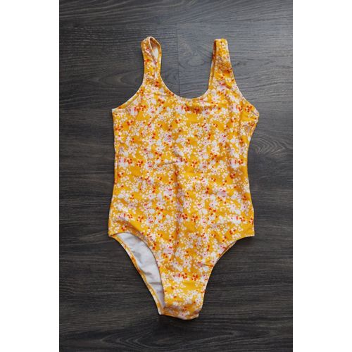 Maillot De Bain Une Pice Jaune  Fleurs 16 Ans S Culture Sud