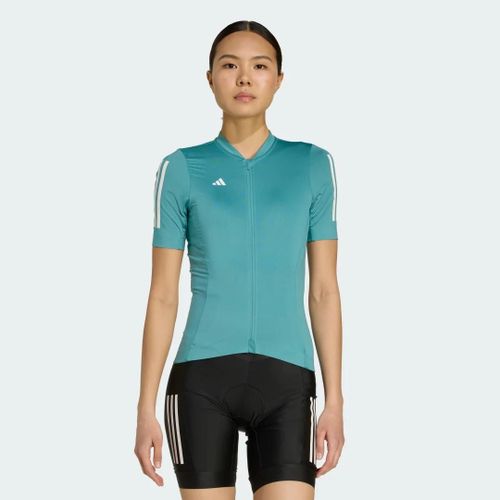 Maillot De Cyclisme 3 Bandes Tempo Adidas - Pure Teal - Xs