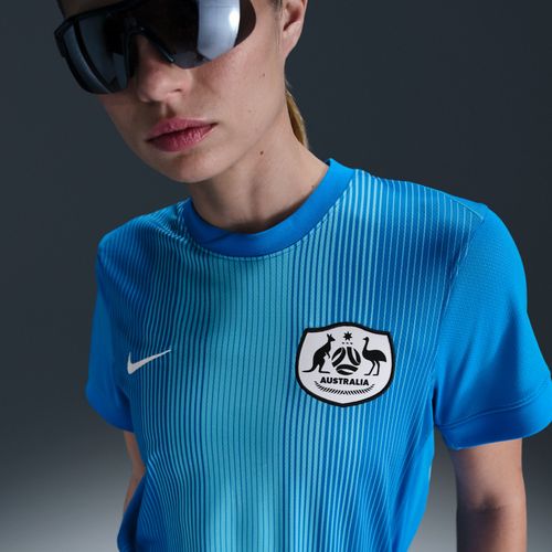 Maillot De Foot  Manches Courtes Replica Nike Dri-Fit Australie 2025/26 Stadium Gardienne De But Pour Femme - Bleu - Xl (Fr 50-52)
