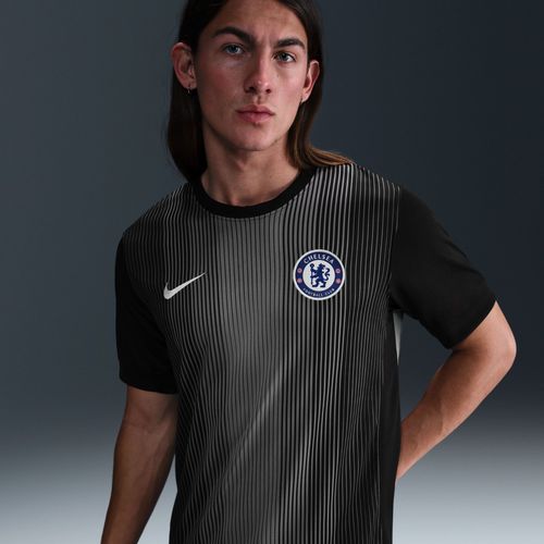 Maillot De Foot  Manches Courtes Replica Nike Dri-Fit Chelsea Fc 2025/26 Stadium Gardien De But Pour Homme - Noir - Xxl