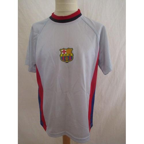 Maillot De Football Vintage Fc Barcelone Luis Figo N7 Gris Taille 10