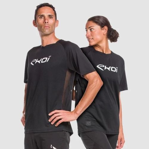 Maillot Manches Courtes Unisexe Ekoi Perf Mtb Noir