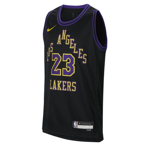 Maillot Nike Dri-Fit Nba Swingman Lebron James Los Angeles Lakers 2023/24 City Edition Pour Ado - Noir - Xl