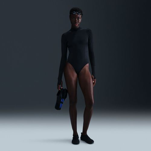 Maillot Une Pice  Manches Longues Hydralock Nike Swim Fusion Pour Femme (Cb) - Noir