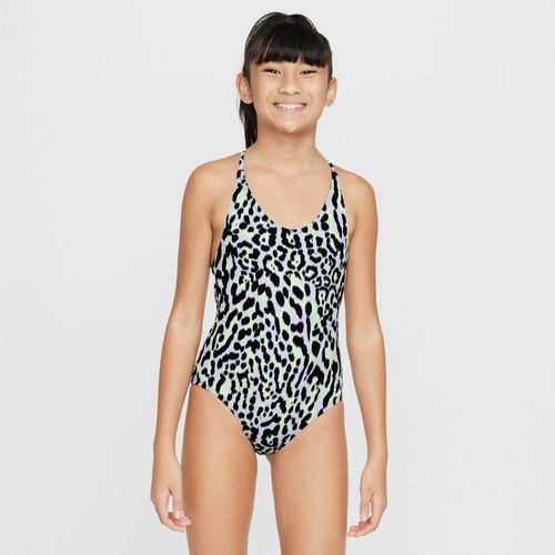 Maillot Une Pice  Nouer Nike Swim Pour Ado (Fille) - Jaune