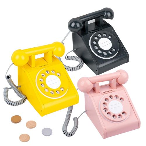 Maison De Jeux En Bois Pour Enfants, Jouet De Tlphone, Simulation Interactive, Tlphone Fixe Filaire  L'ancienne Pour La Maison Et Le Bureau