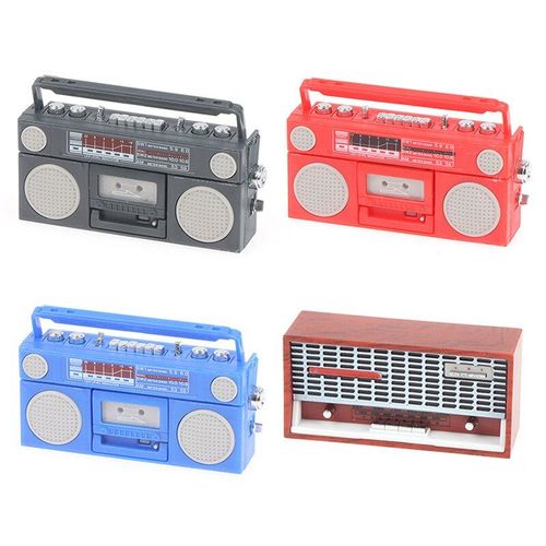 Maison De Poupe Rtro 1:12 Miniature, 1 Pice, Modle Radio  L'ancienne, Lecteur Enregistreur, Jouet, Meubles, Dcoration, Accessoires Pour Maison De Poupe
