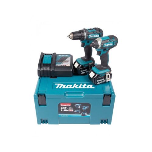 Makita Dlx2127mj Perceuse Visseuse (Ddf482) & Visseuse  Chocs (Dtd152) 18v Li-Ion (2x Batterie 4.0ah) Dans Makpac