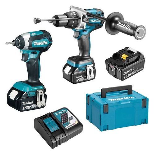 Pack 2 Outils Makita Dlx2174tj1 (Dhp481 + Dtd153) Lxt 18v (3 X 5,0 Ah)