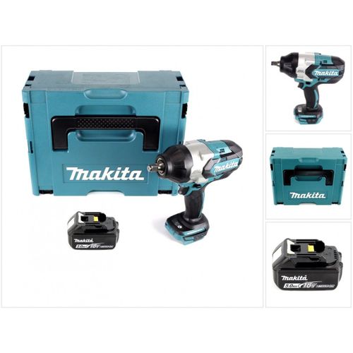 Makita Dtw 1002 18 V Li-Ion Brushless Boulonneuse  Chocs Sans Fil Avec Botier Makpac + 1x Batterie Bl 1850 5,0 Ah - Sans Chargeur
