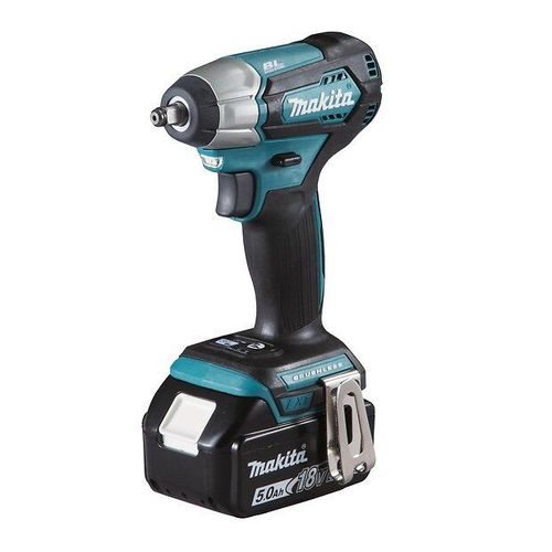 Makita Dtw180rtj - Set Cl  Choc Li-Ion 18v (2x Batterie 5,0ah) Dans Makpac - 180nm - 3/8
