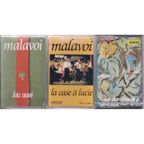 Malavoi Zouk Lot De 3 K7 Cassettes Audio Dont 1 Encore Scelle Tape