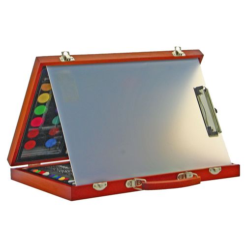 Malette Dessin/Penture 82 Pices Chevalet - Akor -