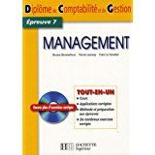 Management - Epreuve 7 Du Dcg   de Bruno Bonnefous  Format Broch 