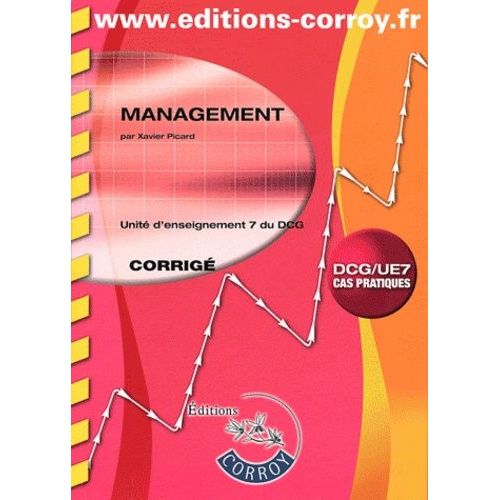 Management Ue 7 Du Dcg - Corrig   de Picard Xavier  Format Etui 