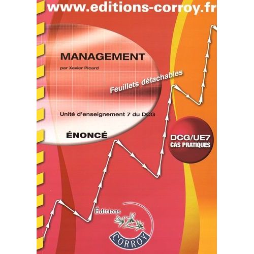 Management Ue 7 Du Dcg - Enonc   de Picard Xavier  Format Broch 