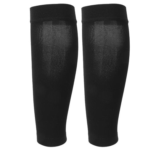 Manchon De Compression De Mollet Femmes Doux Jambes lastiques Chaussettes De Mise En Forme Pour La Course (Noir)M