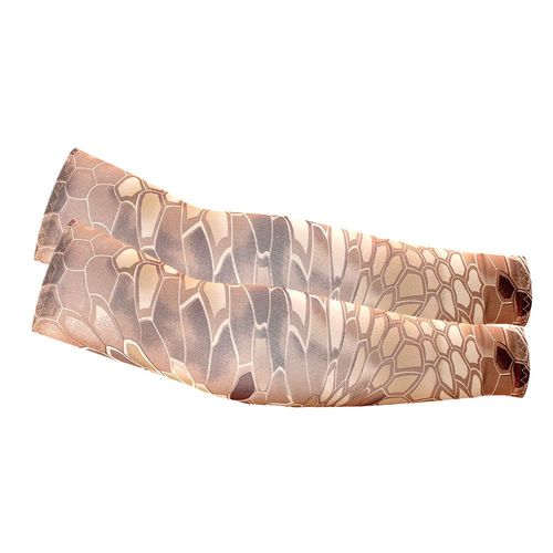 Manchons De Bras De Protection Solaire Uv Unisexe,Manches De Refroidissement,Chauffe-Bras  Schage Rapide,Sports De Plein Air,Course  Pied,Pche,Cyclisme,Hommes,2 Pic - Type Python Pattern Brown