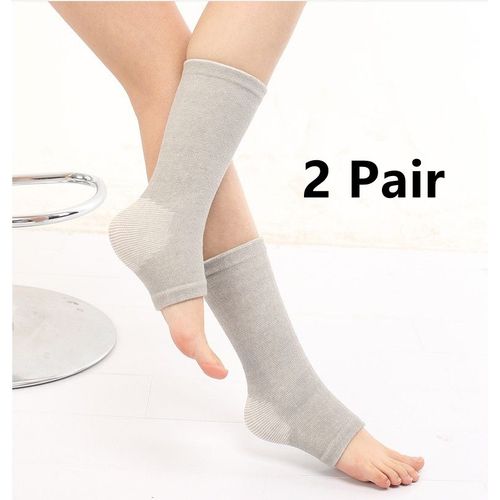 Manchons De Compression En Bambou Pour Les Pieds,Chaussettes De Rinage Chaudes,Enveloppes De Soutien De Fitness,Hommes Et Femmes,1 Paire,2/4 Paires - Type 2 Pair-One Size