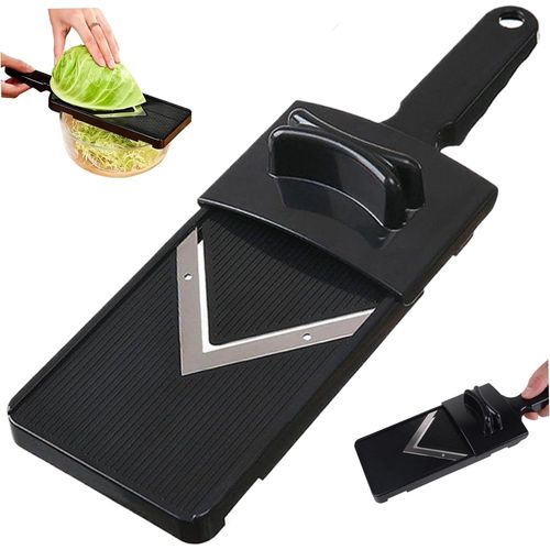 Mandoline De Cuisine En Acier Inoxydable,Trancheuse  Lame Affte Avec Poigne Ergonomique,Coupe-Lgumes Lger Et Robuste Pour Une Prparation Culinaire Sans Effort