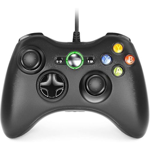 Manette 360, Manette De Jeu Usb Filaire Pc Joystick Manette De Jeu Pour Xbox 360, Contrleur De Conception Ergonomique Amlior, Support Xbox 360 Pc Windows 7/8/10