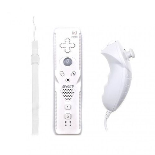 Manette De Jeu 2 En 1 Sans Fil Bluetooth Pour Nintendo Wii U, Avec Motion Plus Et Nunchuck, Contrleur  Distance