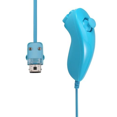 Manette De Jeu Bluetooth Sans Fil 2 En 1 Pour Nintendo Wii /Wii U, Joystick, Synchronisation  Distance, Main Gauche/Nunchuck, Motion Plus En Option