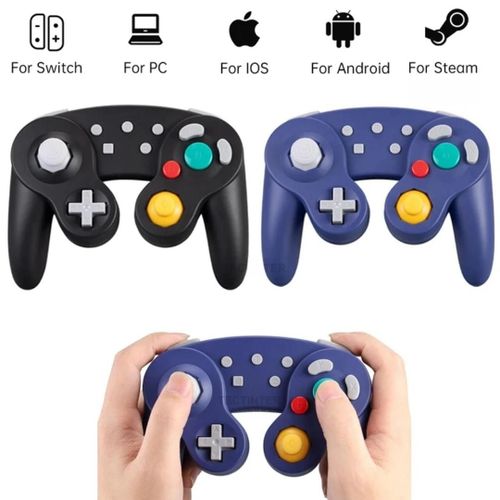 Manette De Jeu Bluetooth Sans Fil Gc, Contrleur Pour Switch Gamecube, Compatible Avec Nintendo Switch/Lite, Pour Manette Pc Black