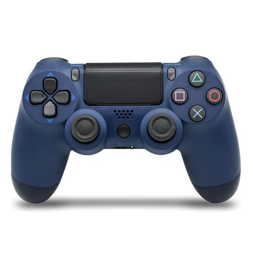 Manette De Jeu Compatible Ps4 Ps4 Slim Ps4 Pro Pc Bleu Fonc
