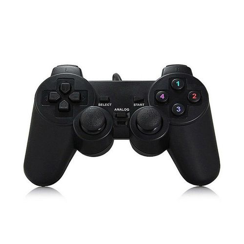 Manette De Jeu Filaire 208 Usb De Type Ps2 Pour Pc - Manette D'arcade Compacte Noire